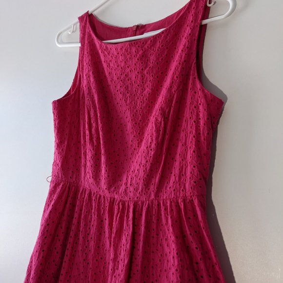 Jessica Simpson Sleeveless Eyelet Dress Pink Size 6 - Picture 3 of 12